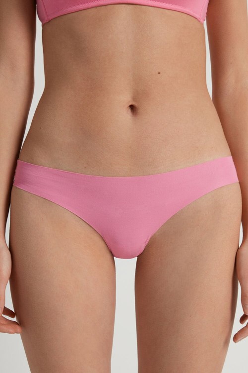 Pink Bright Pink 282v Tezenis Seamless Cheeky Briefs in Cotton | 951638-FLS