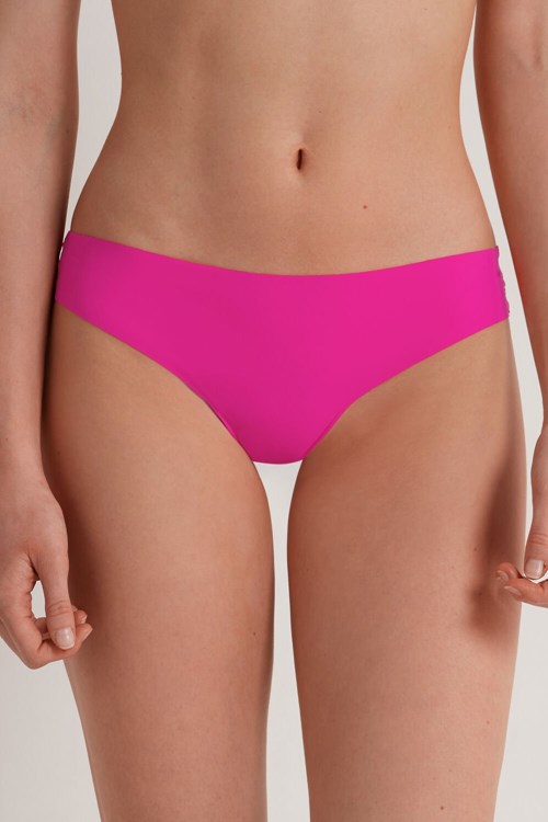 Pink Summer Fuchsia 534v Tezenis Raw-Edge Microfiber Cheeky | 924380-YDE