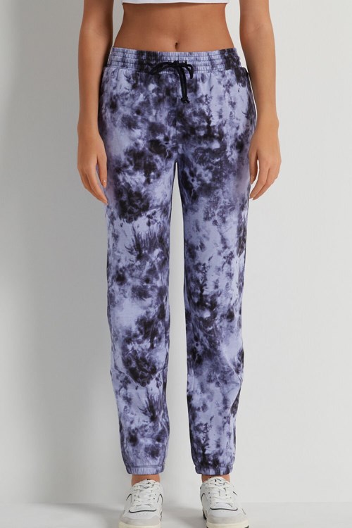 Violet Faded Violet Print 336v Tezenis Joggers with Welt Pocket | 679302-OZG