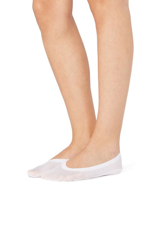 White White 001 Tezenis Raw-cut No-show Socks | 563812-WJL